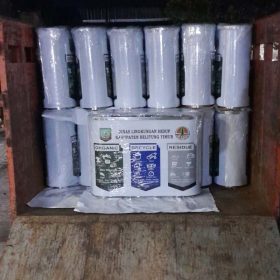 Tempat Sampah Kapsul Stainless 3 in 1 DLH KABUPATEN BELITUNG TIMUR